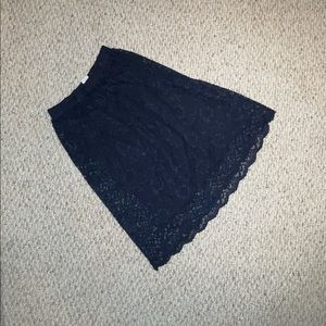SIMONS lace midi skirt (navy)